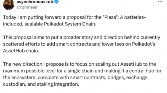 波卡联创提出一个集成智能合约、跨链桥等多种功能的系统链Plaza，这会带来波卡的崛起吗？缩略图